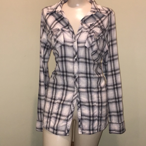 Harley Davidson Button Down Medium EUC - Picture 1 of 7